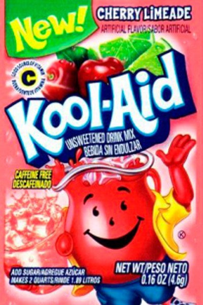 KOOL-AID Cherry Limeade UNSWEETENED soft drink mix Packets, 0.13-OUNCE
