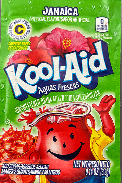 KOOL-AID Jamaica UNSWEETENED soft drink mix Packets, 0.13-OUNCE